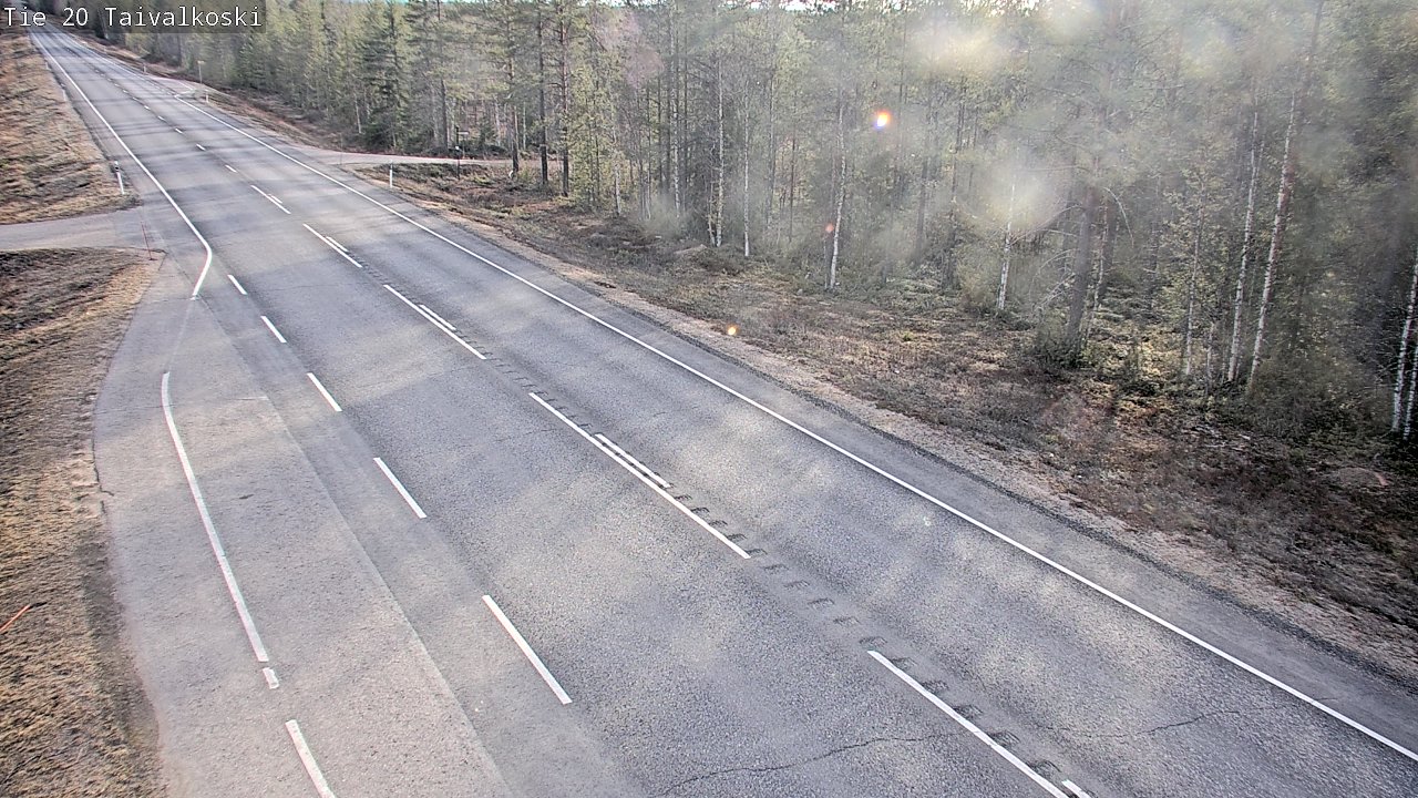 Weather Camera Image Road 20 Taivalkoski, Taivalkoski, Pohjois-Pohjanmaa