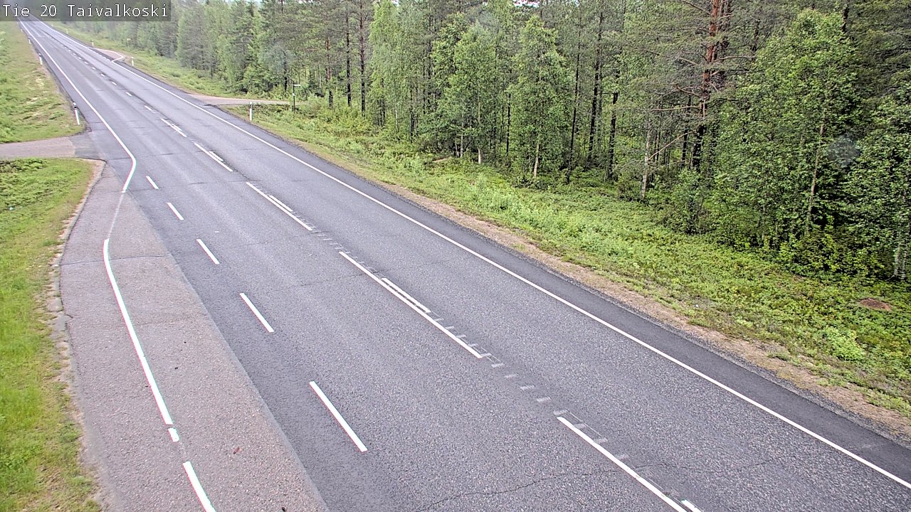 Kelikamerat Kuva Tie 20 Taivalkoski, Taivalkoski, Pohjois-Pohjanmaa