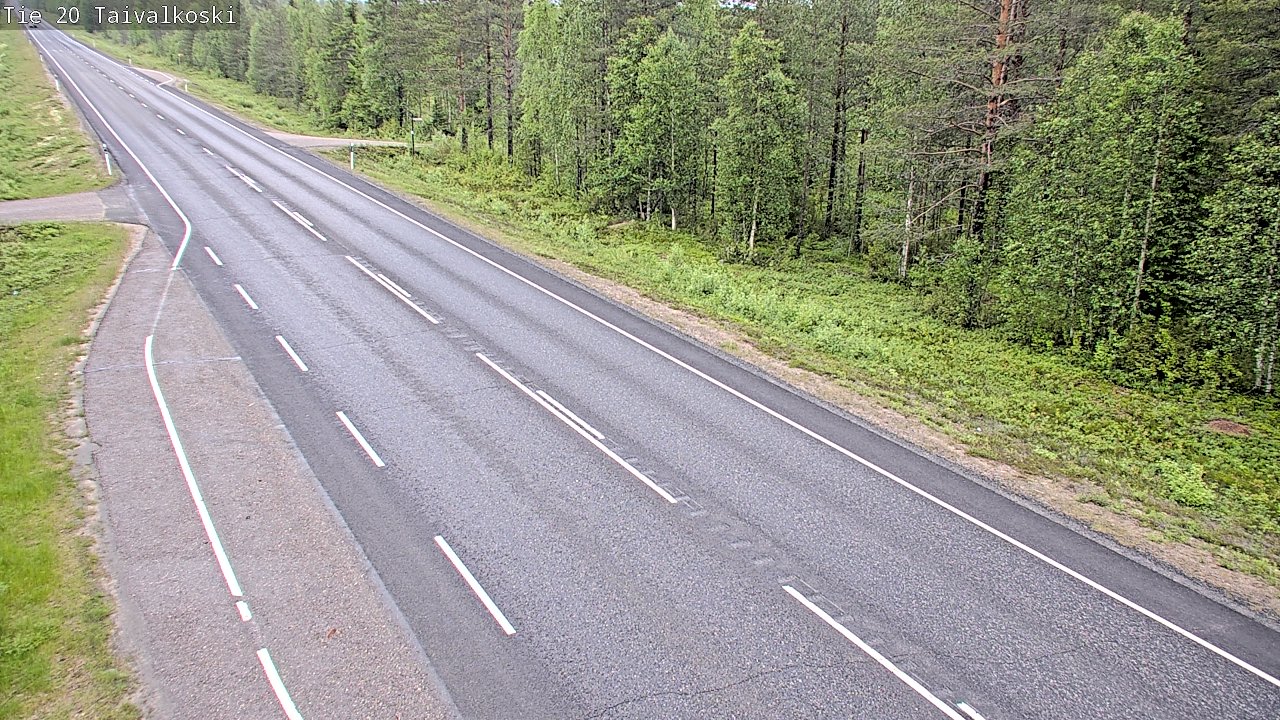 Kelikamerat Kuva Tie 20 Taivalkoski, Taivalkoski, Pohjois-Pohjanmaa