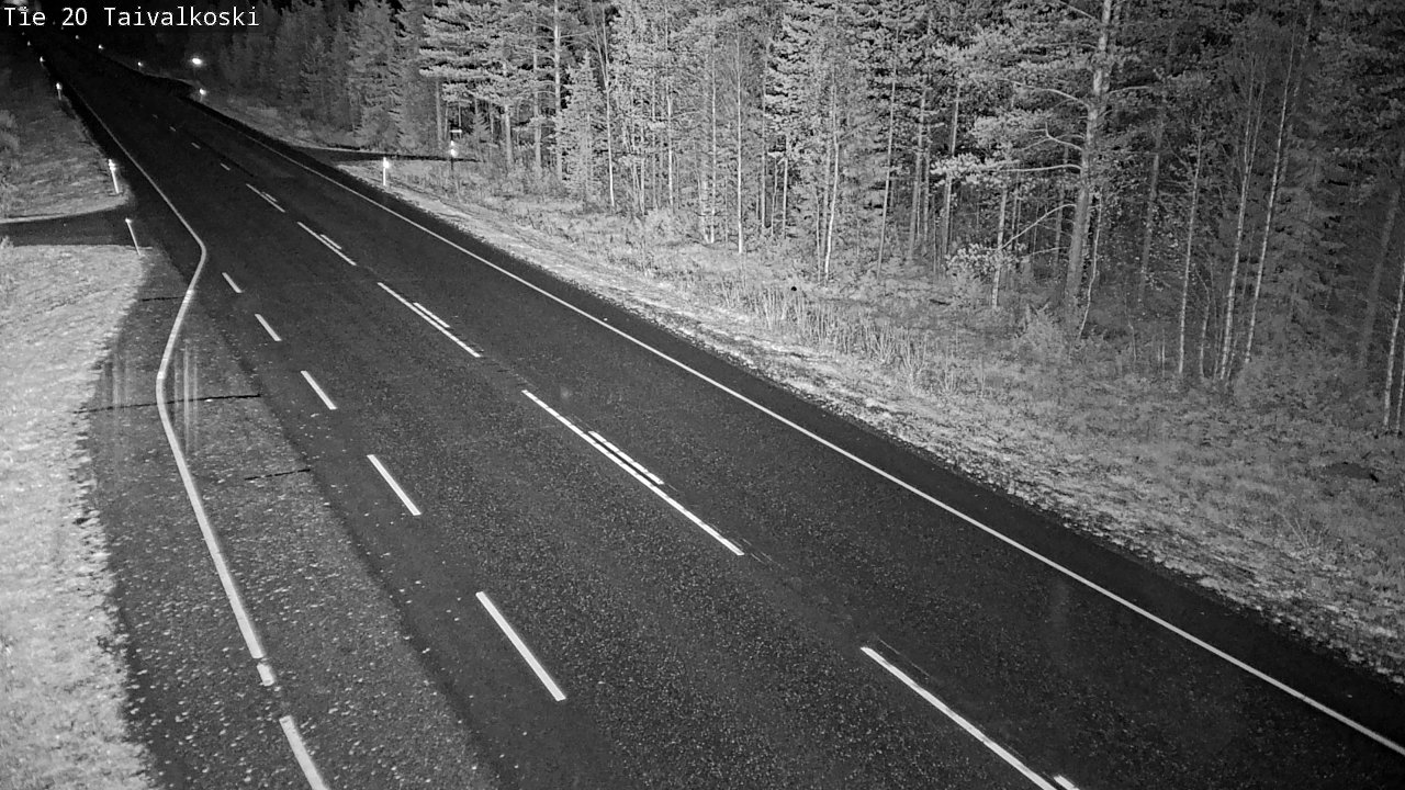 Weather Camera Image Road 20 Taivalkoski, Taivalkoski, Pohjois-Pohjanmaa