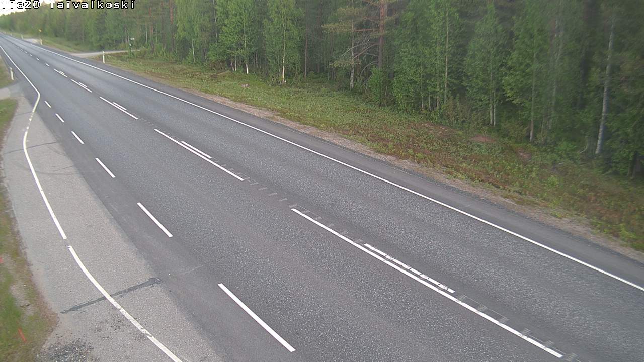 Weather Camera Image Road 20 Taivalkoski, Taivalkoski, Pohjois-Pohjanmaa