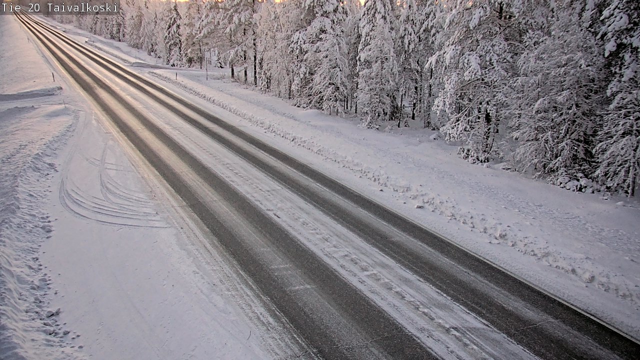 Weather Camera Image Väg 20 Taivalkoski, Taivalkoski, Pohjois-Pohjanmaa