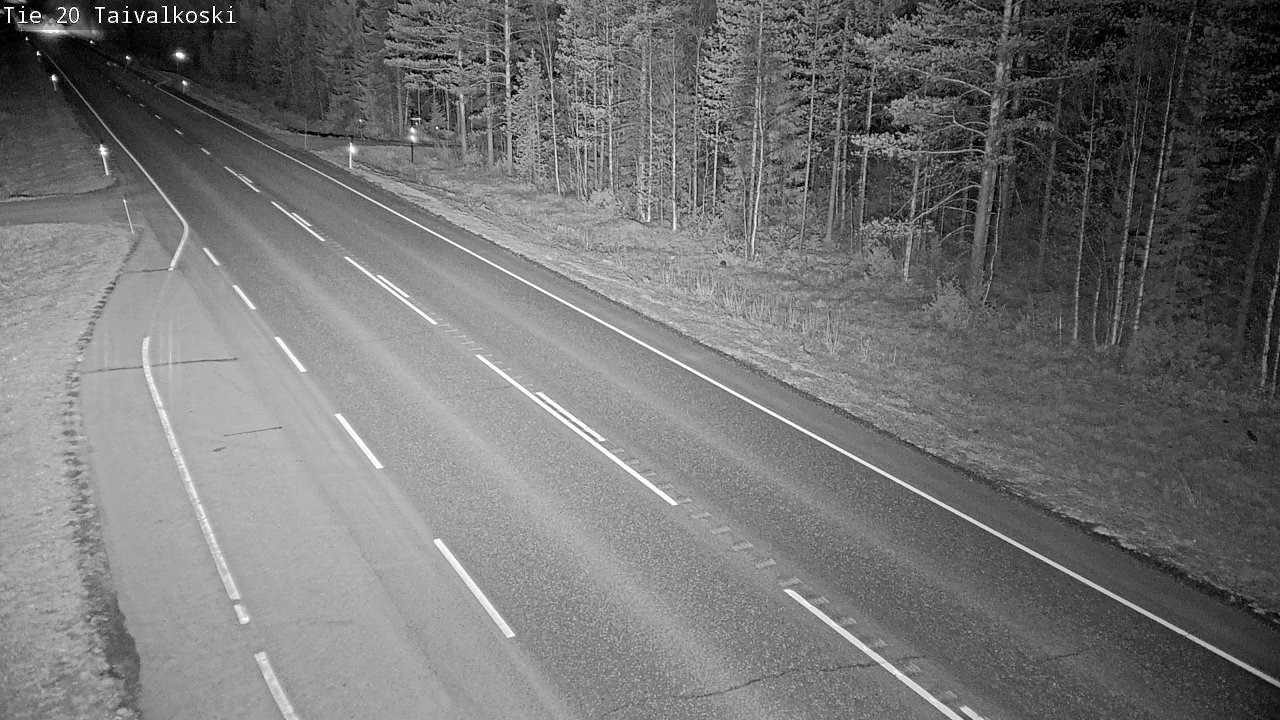 Weather Camera Image Road 20 Taivalkoski, Taivalkoski, Pohjois-Pohjanmaa
