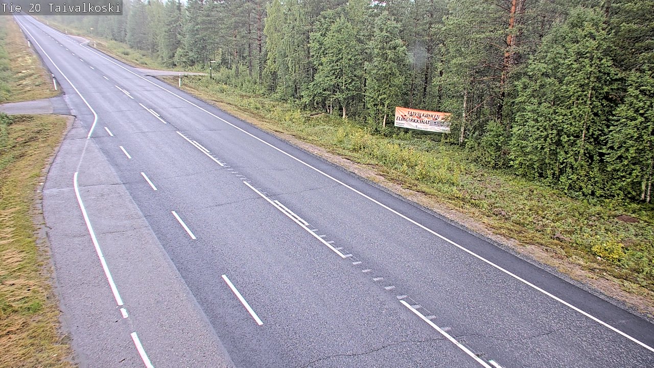 Weather Camera Image Road 20 Taivalkoski, Taivalkoski, Pohjois-Pohjanmaa