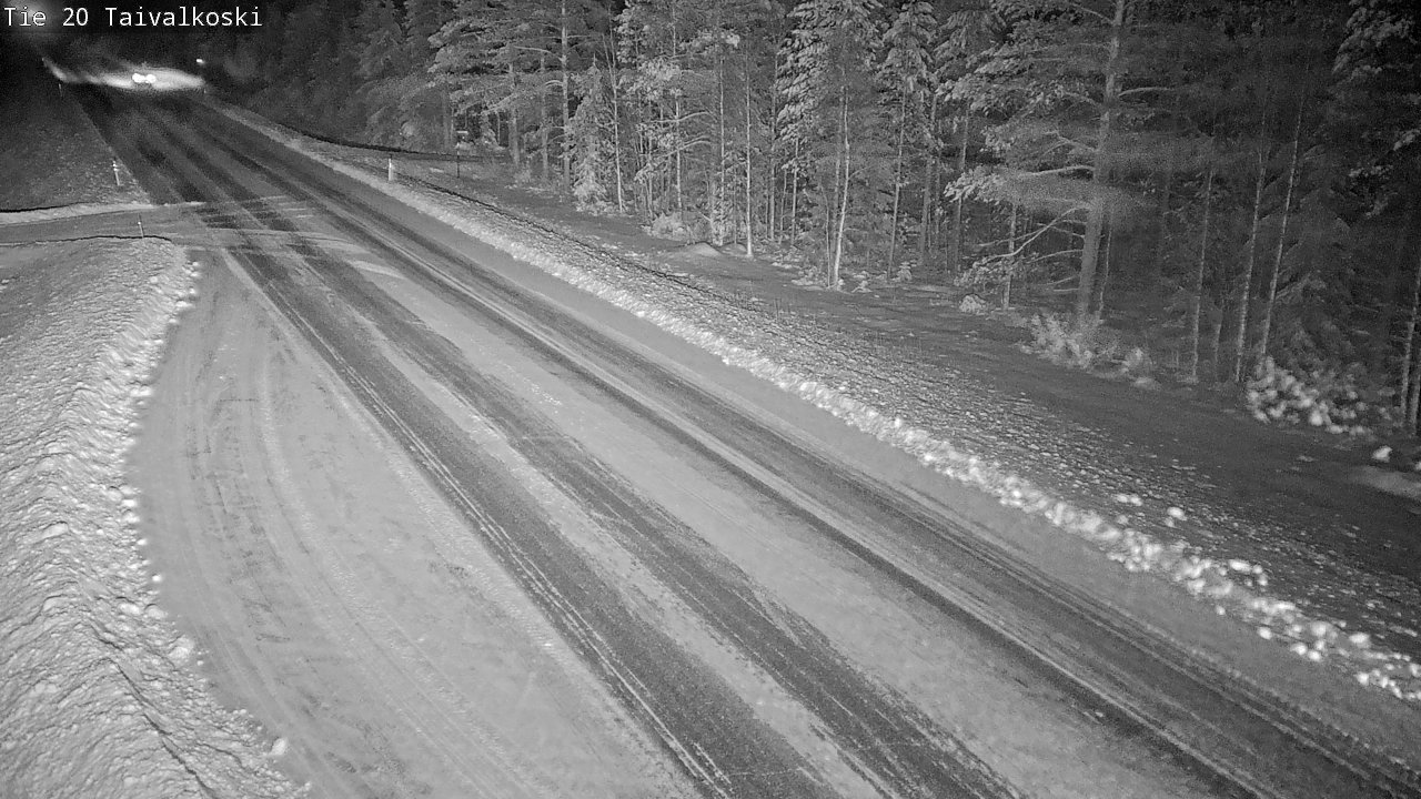 Weather Camera Image Road 20 Taivalkoski, Taivalkoski, Pohjois-Pohjanmaa