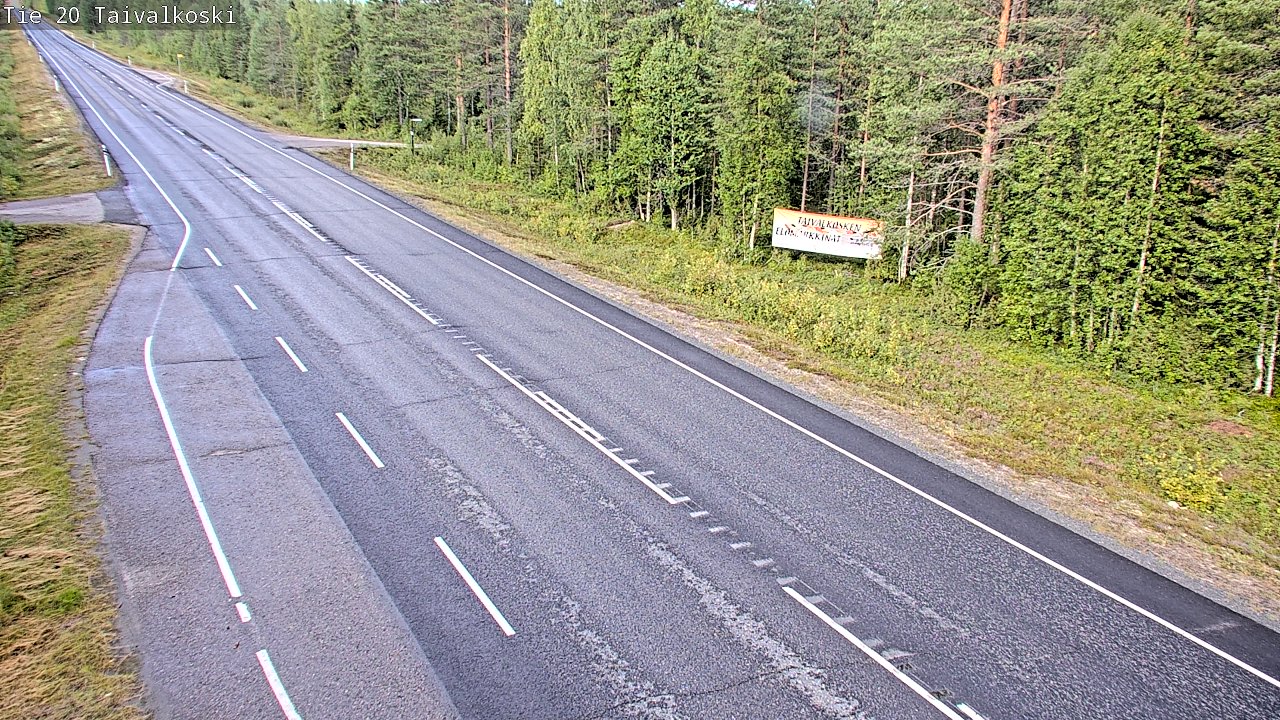 Kelikamerat Kuva Tie 20 Taivalkoski, Taivalkoski, Pohjois-Pohjanmaa