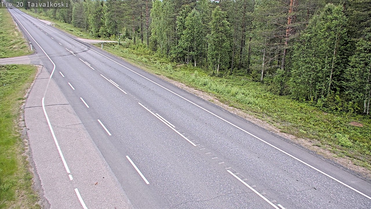 Kelikamerat Kuva Tie 20 Taivalkoski, Taivalkoski, Pohjois-Pohjanmaa
