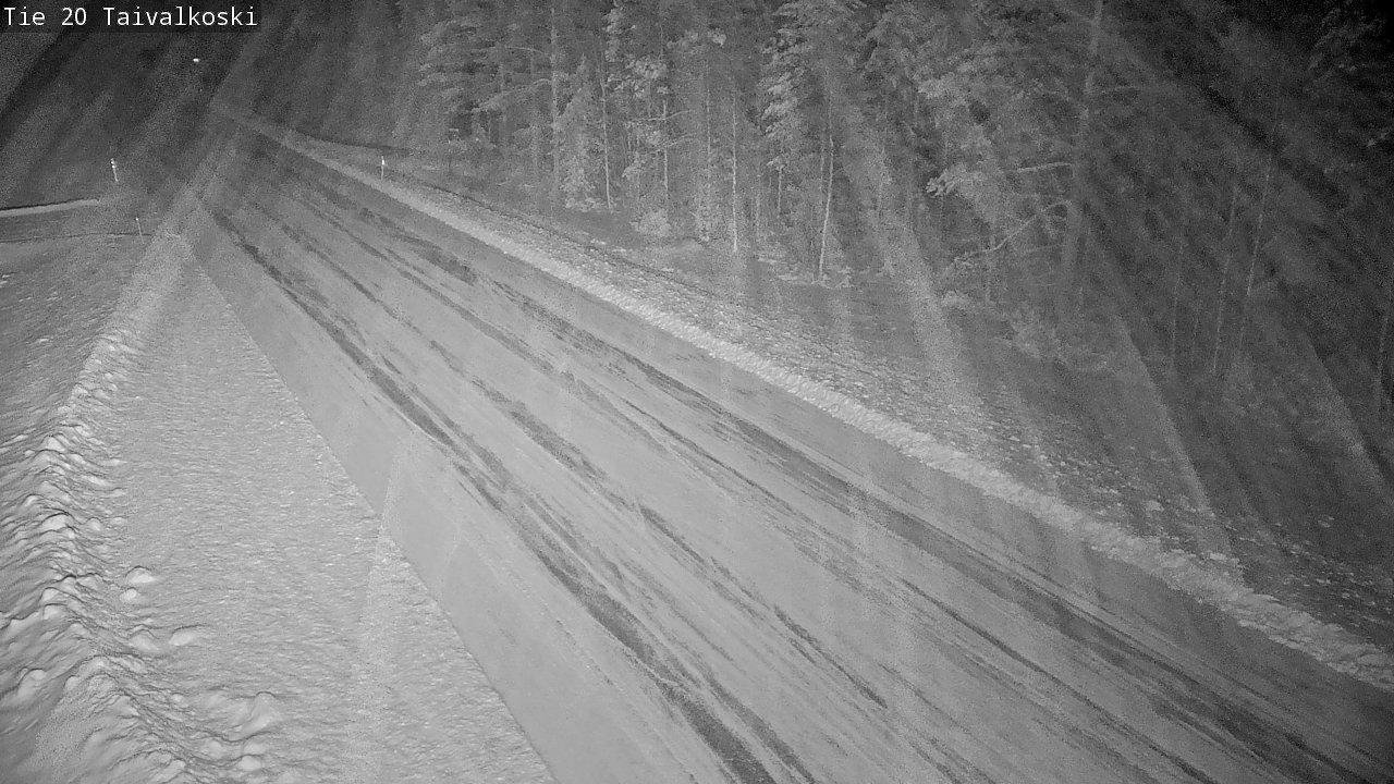 Weather Camera Image Road 20 Taivalkoski, Taivalkoski, Pohjois-Pohjanmaa