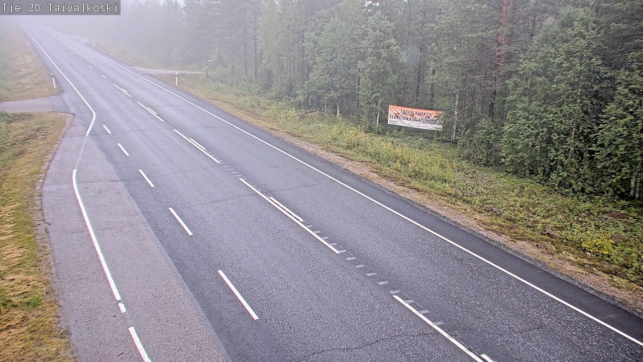 Kelikamerat Kuva Tie 20 Taivalkoski, Taivalkoski, Pohjois-Pohjanmaa