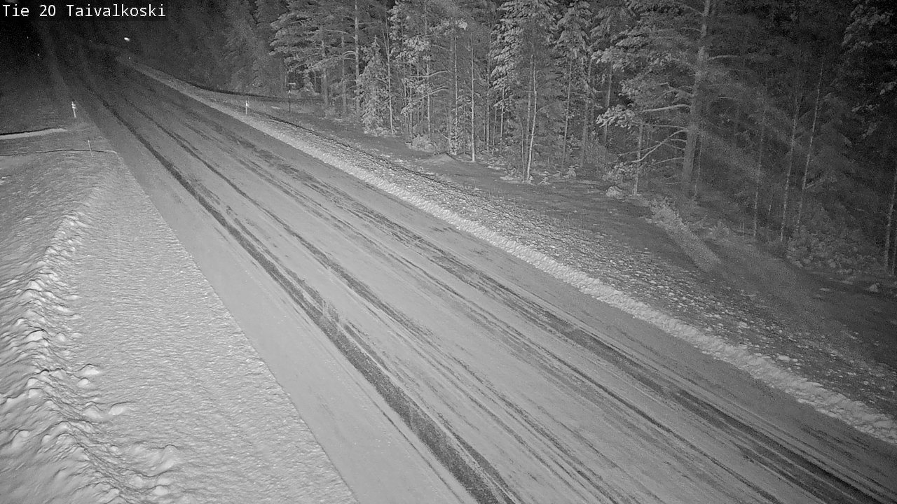 Weather Camera Image Road 20 Taivalkoski, Taivalkoski, Pohjois-Pohjanmaa