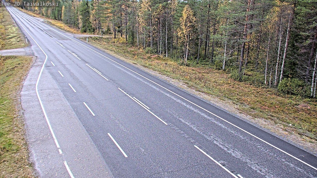 Weather Camera Image Road 20 Taivalkoski, Taivalkoski, Pohjois-Pohjanmaa