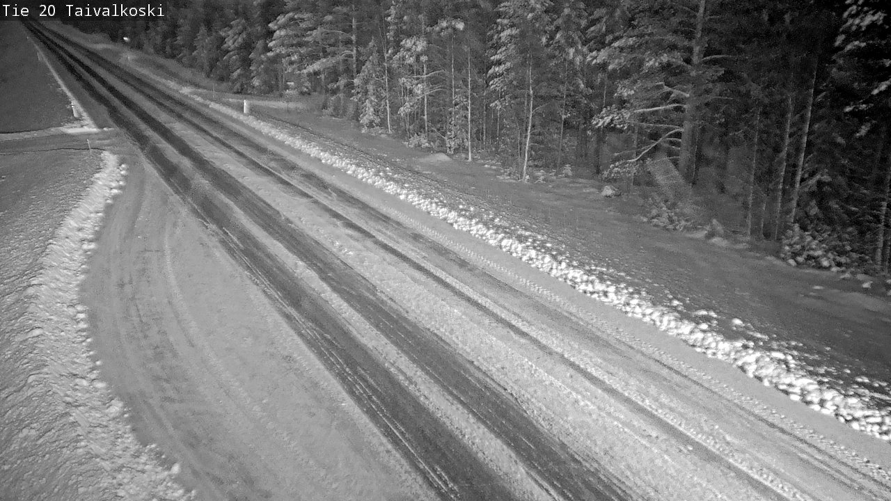 Weather Camera Image Road 20 Taivalkoski, Taivalkoski, Pohjois-Pohjanmaa