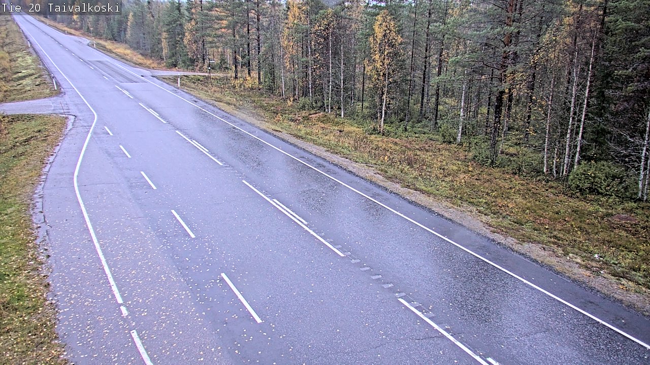 Weather Camera Image Road 20 Taivalkoski, Taivalkoski, Pohjois-Pohjanmaa