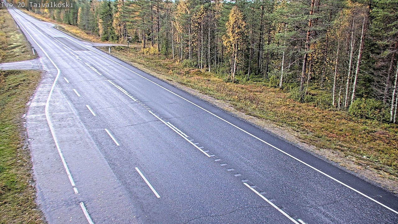 Weather Camera Image Road 20 Taivalkoski, Taivalkoski, Pohjois-Pohjanmaa