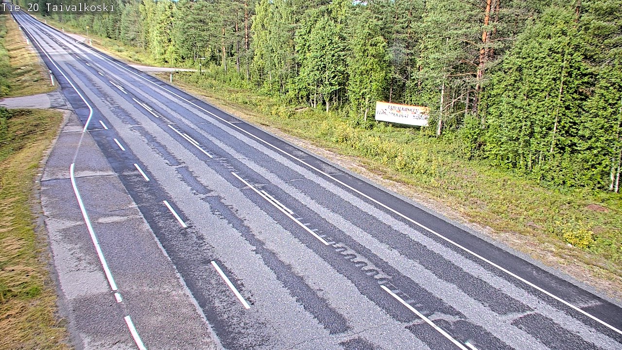 Weather Camera Image Road 20 Taivalkoski, Taivalkoski, Pohjois-Pohjanmaa
