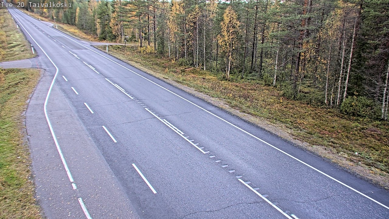 Weather Camera Image Road 20 Taivalkoski, Taivalkoski, Pohjois-Pohjanmaa