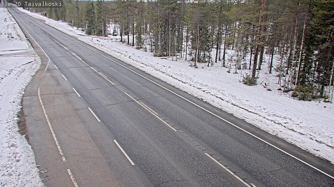 Kelikamerat Kuva Tie 20 Taivalkoski, Taivalkoski, Pohjois-Pohjanmaa