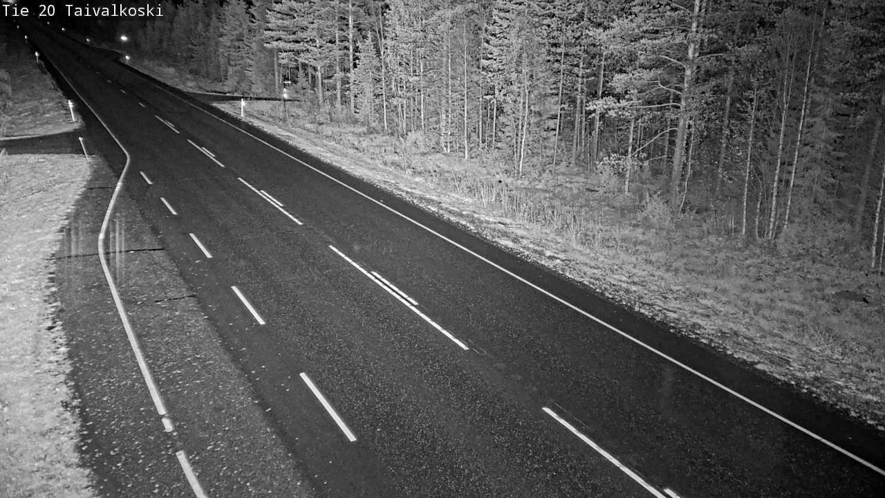 Weather Camera Image Road 20 Taivalkoski, Taivalkoski, Pohjois-Pohjanmaa