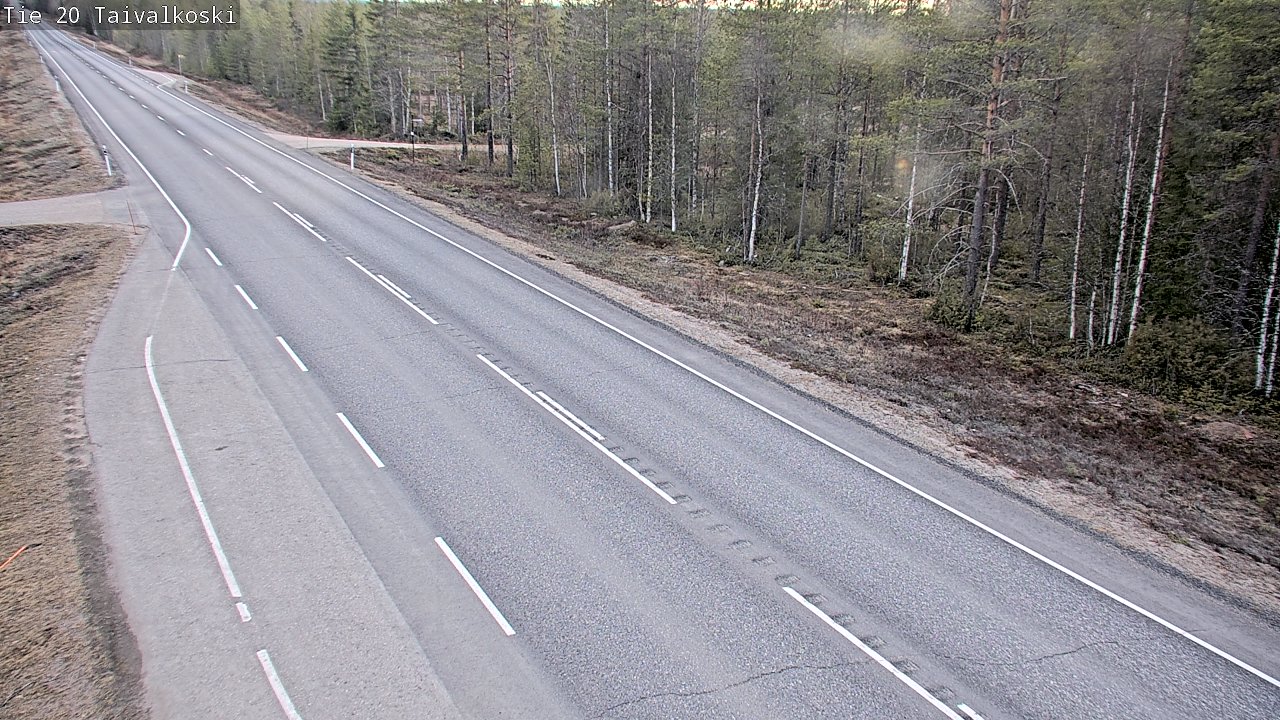 Weather Camera Image Road 20 Taivalkoski, Taivalkoski, Pohjois-Pohjanmaa