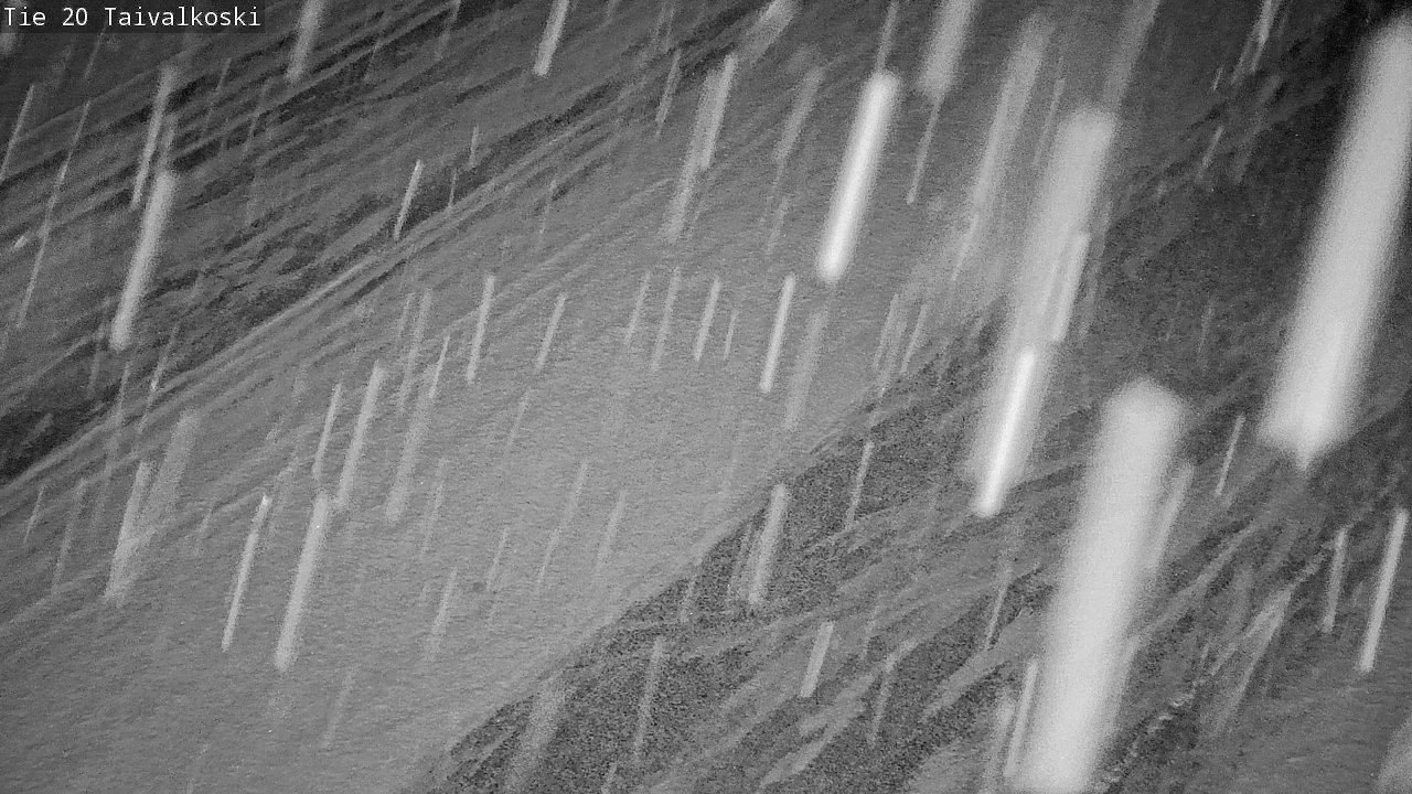 Weather Camera Image Väg 20 Taivalkoski, Taivalkoski, Pohjois-Pohjanmaa