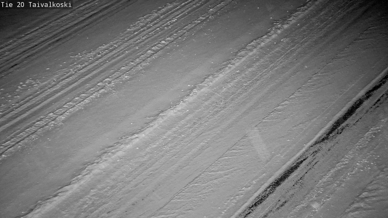 Weather Camera Image Väg 20 Taivalkoski, Taivalkoski, Pohjois-Pohjanmaa