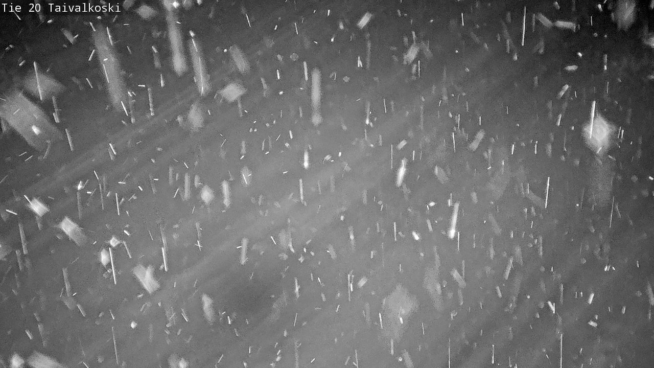 Weather Camera Image Väg 20 Taivalkoski, Taivalkoski, Pohjois-Pohjanmaa