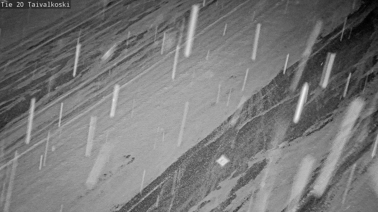 Weather Camera Image Väg 20 Taivalkoski, Taivalkoski, Pohjois-Pohjanmaa