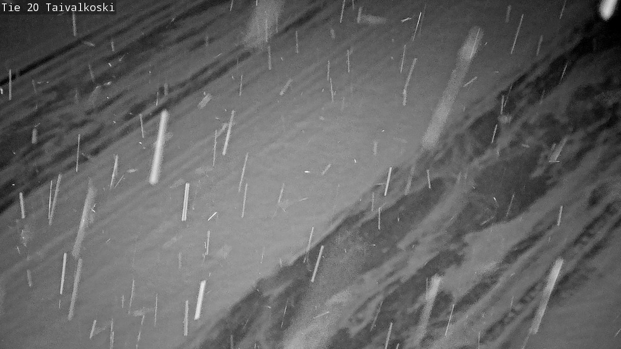 Weather Camera Image Väg 20 Taivalkoski, Taivalkoski, Pohjois-Pohjanmaa