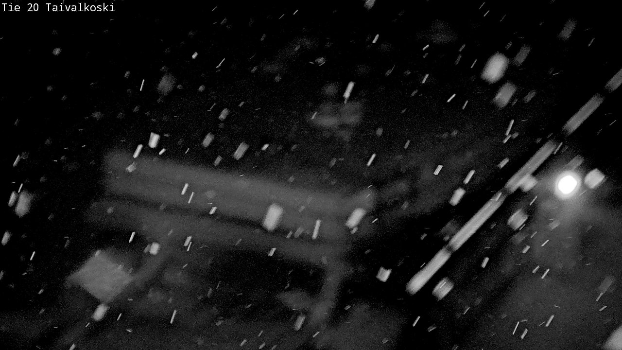 Weather Camera Image Väg 20 Taivalkoski, Taivalkoski, Pohjois-Pohjanmaa