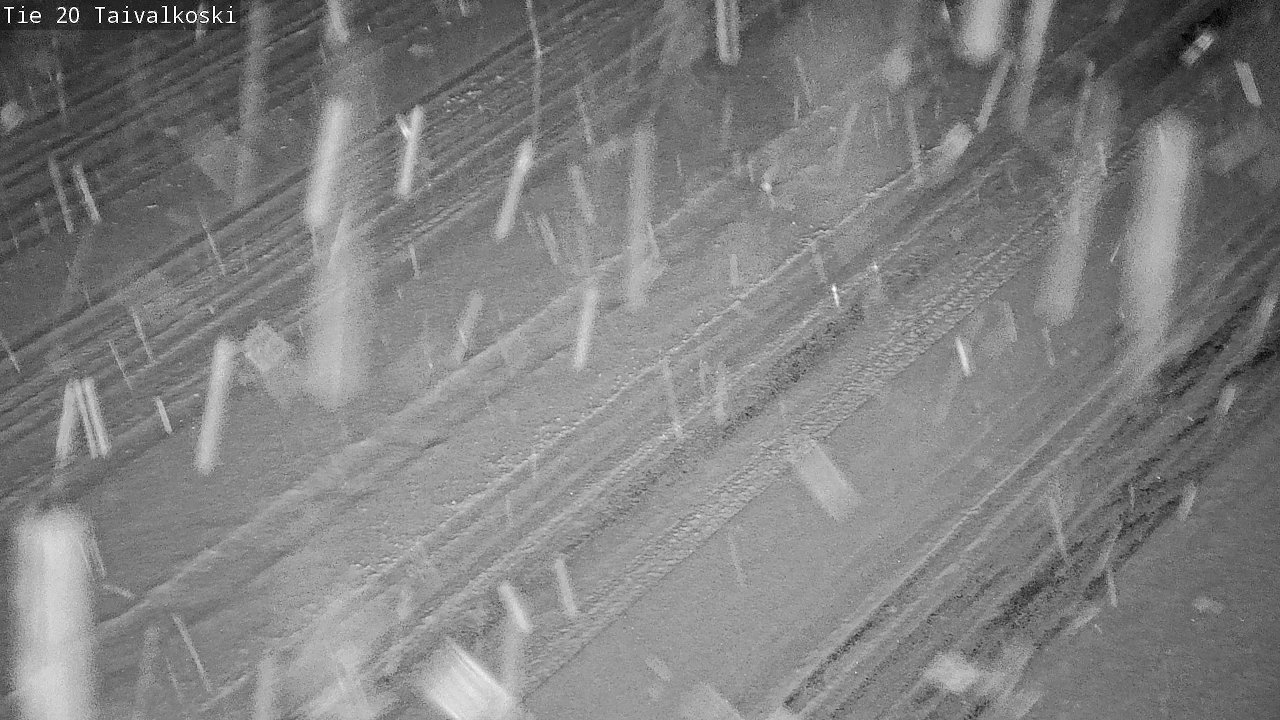 Weather Camera Image Väg 20 Taivalkoski, Taivalkoski, Pohjois-Pohjanmaa
