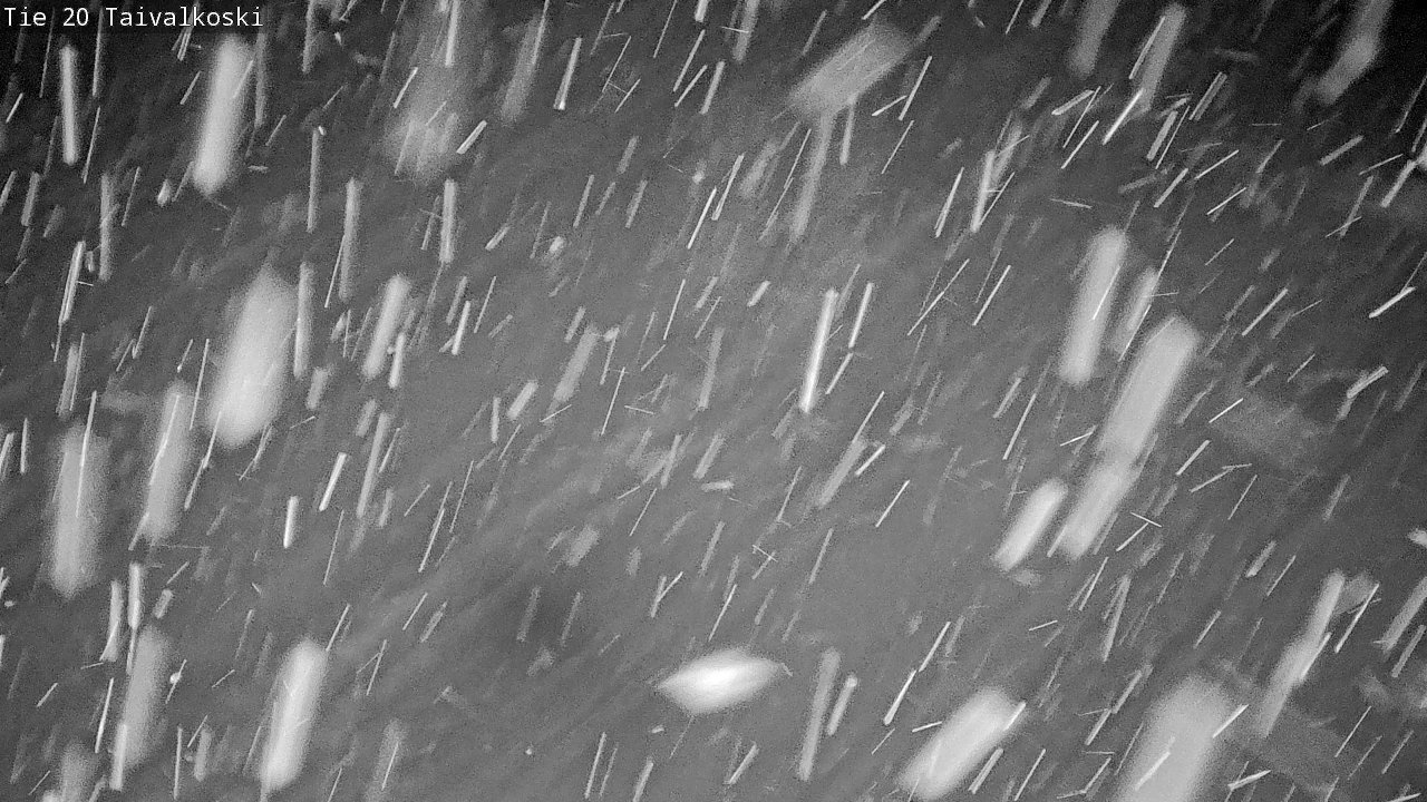 Weather Camera Image Väg 20 Taivalkoski, Taivalkoski, Pohjois-Pohjanmaa