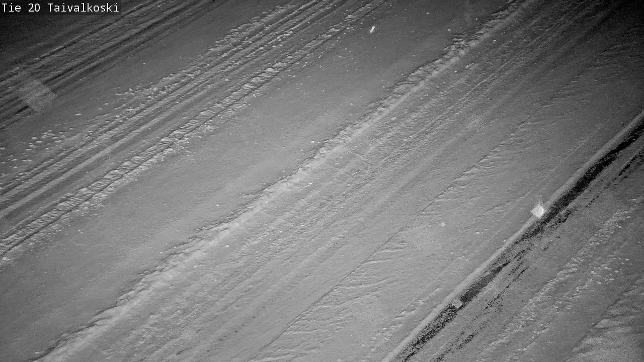 Weather Camera Image Väg 20 Taivalkoski, Taivalkoski, Pohjois-Pohjanmaa