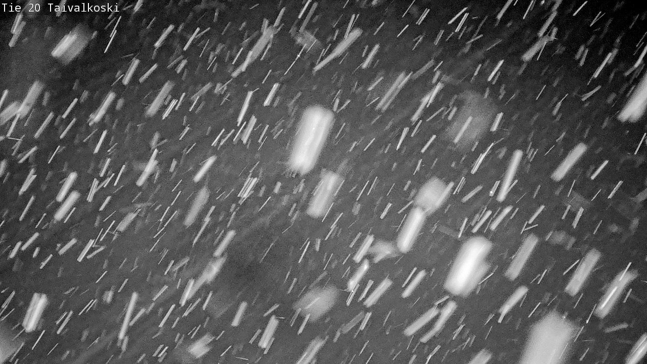 Weather Camera Image Väg 20 Taivalkoski, Taivalkoski, Pohjois-Pohjanmaa