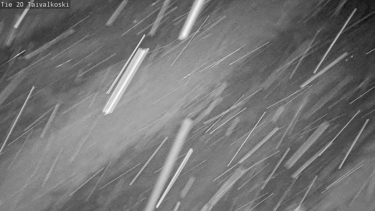 Weather Camera Image Väg 20 Taivalkoski, Taivalkoski, Pohjois-Pohjanmaa