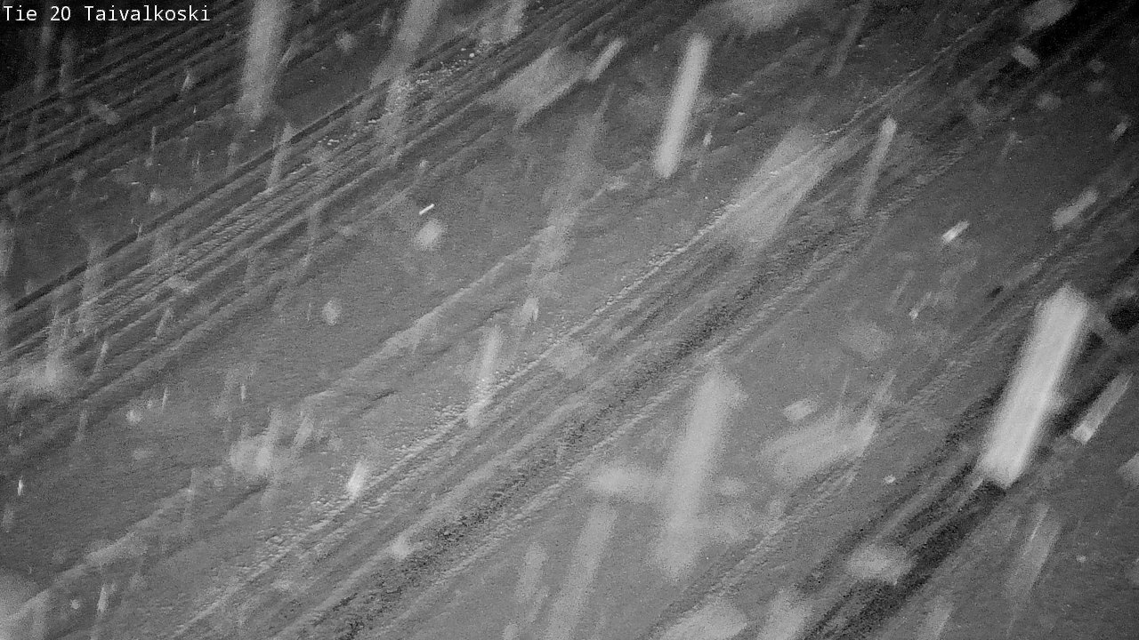 Weather Camera Image Väg 20 Taivalkoski, Taivalkoski, Pohjois-Pohjanmaa