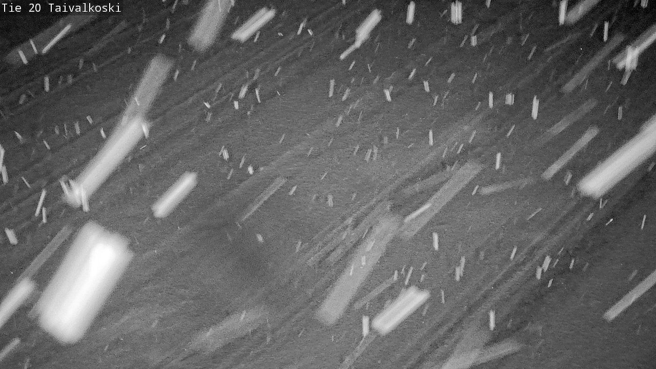 Weather Camera Image Väg 20 Taivalkoski, Taivalkoski, Pohjois-Pohjanmaa