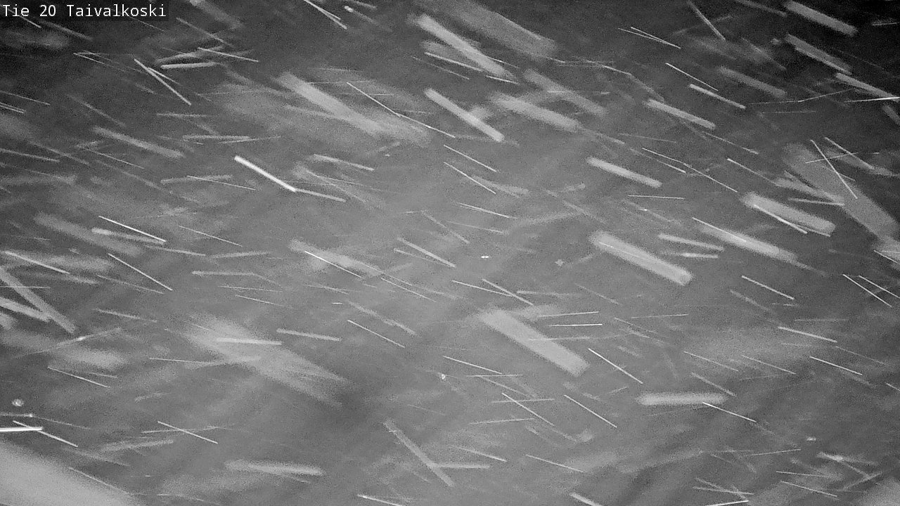 Weather Camera Image Väg 20 Taivalkoski, Taivalkoski, Pohjois-Pohjanmaa