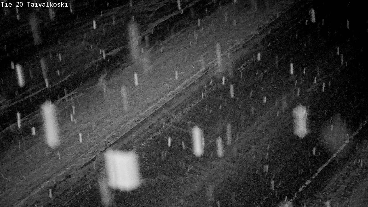 Weather Camera Image Väg 20 Taivalkoski, Taivalkoski, Pohjois-Pohjanmaa