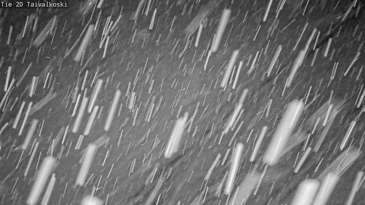 Weather Camera Image Väg 20 Taivalkoski, Taivalkoski, Pohjois-Pohjanmaa