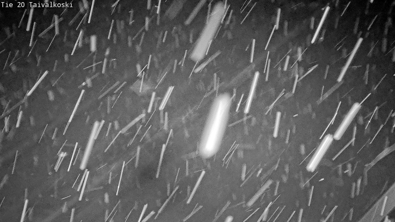 Weather Camera Image Väg 20 Taivalkoski, Taivalkoski, Pohjois-Pohjanmaa