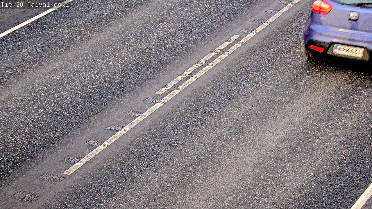 Weather Camera Image Väg 20 Taivalkoski, Taivalkoski, Pohjois-Pohjanmaa