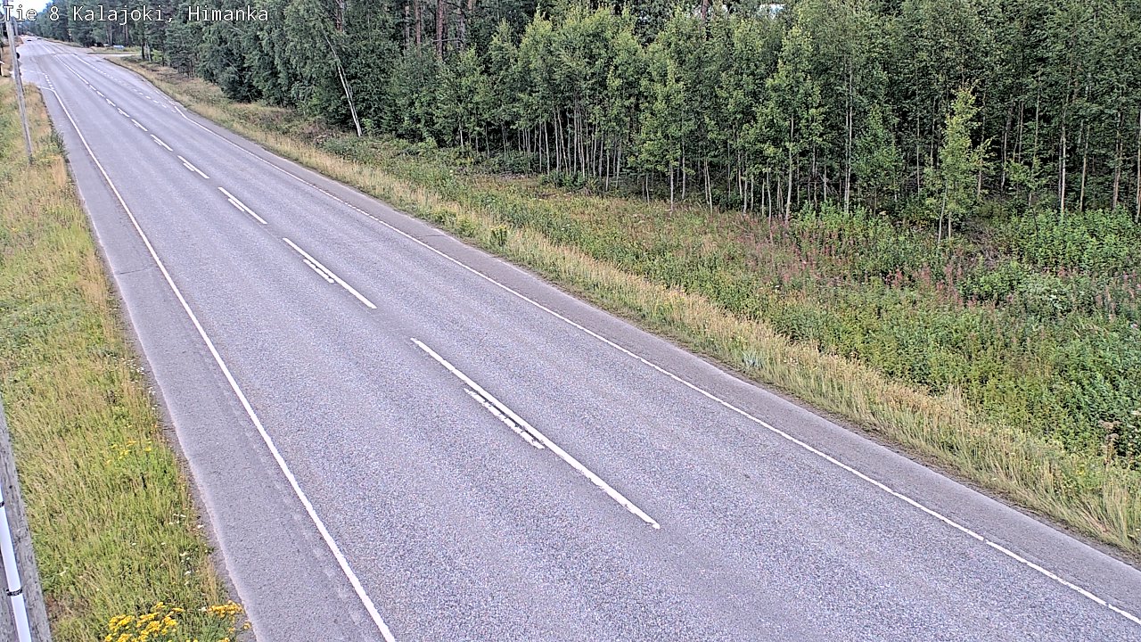 Weather Camera Image Road 8 Kalajoki, Himanka, Kalajoki, Pohjois-Pohjanmaa