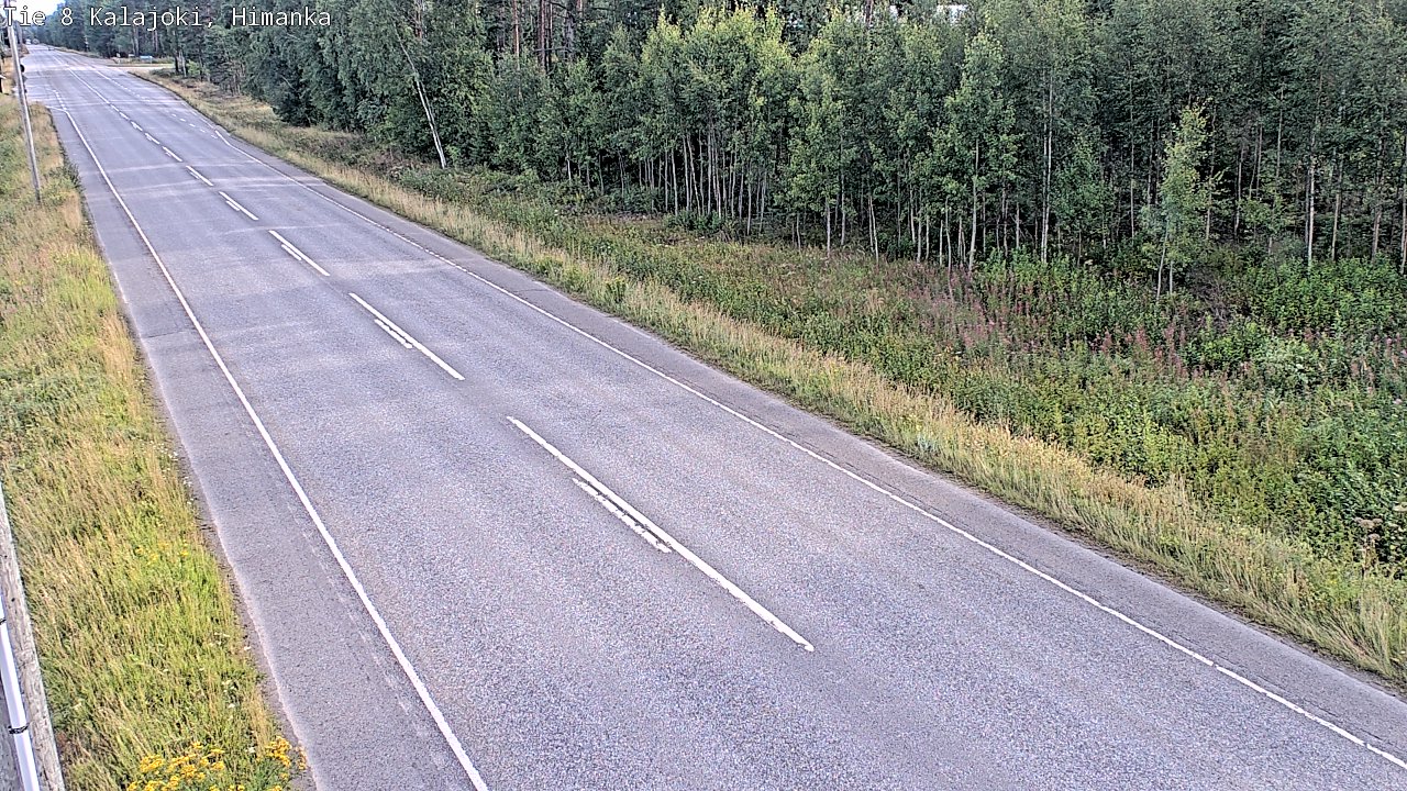 Weather Camera Image Road 8 Kalajoki, Himanka, Kalajoki, Pohjois-Pohjanmaa