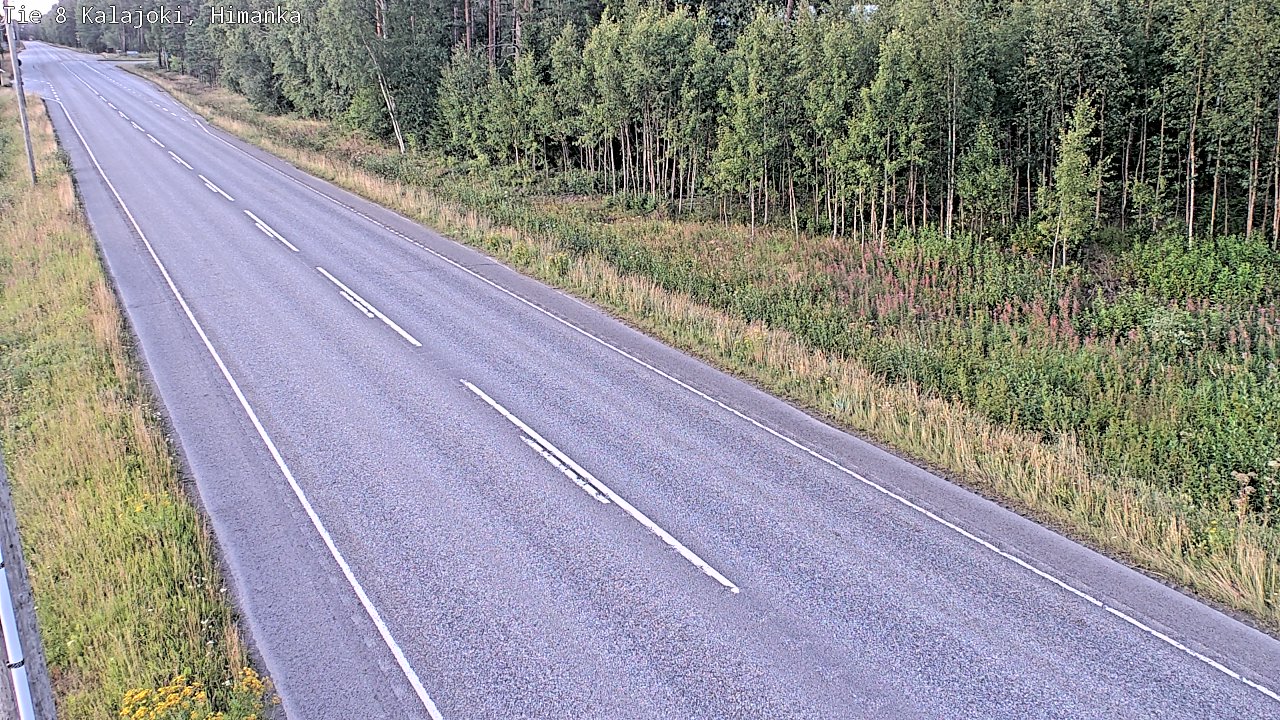 Weather Camera Image Road 8 Kalajoki, Himanka, Kalajoki, Pohjois-Pohjanmaa