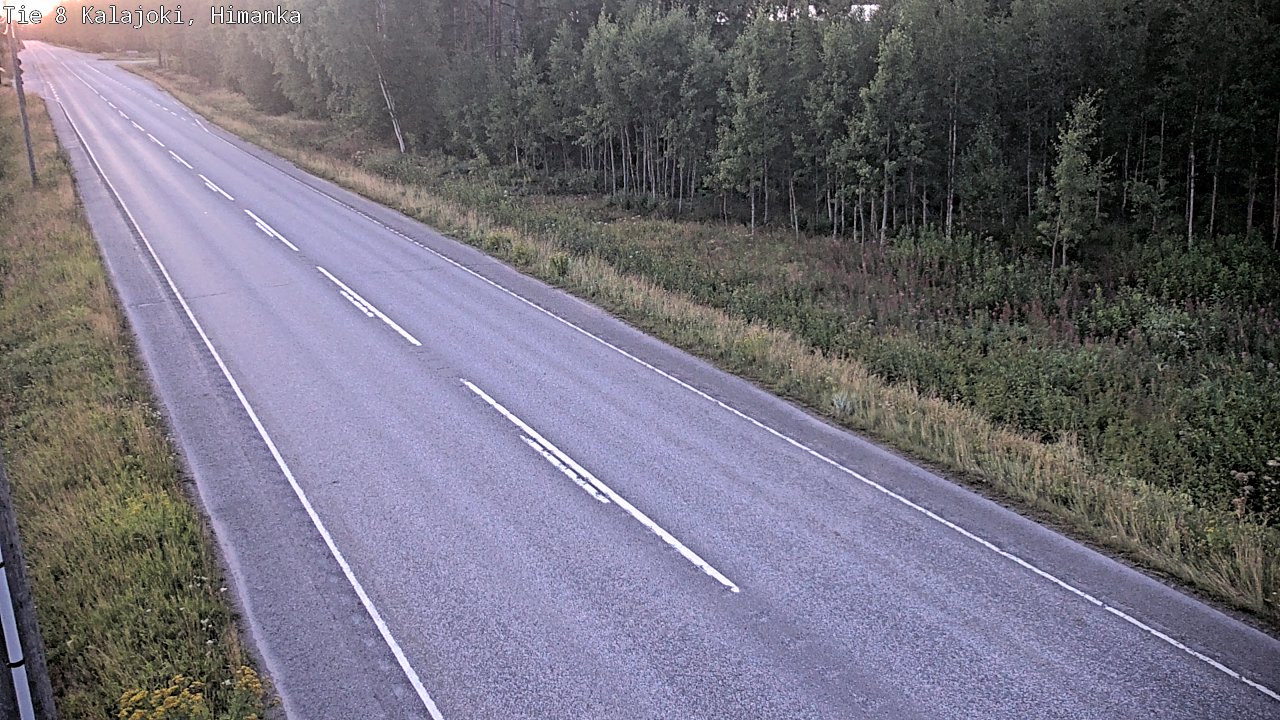 Weather Camera Image Road 8 Kalajoki, Himanka, Kalajoki, Pohjois-Pohjanmaa