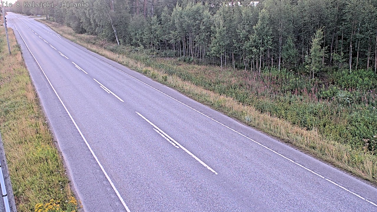 Weather Camera Image Road 8 Kalajoki, Himanka, Kalajoki, Pohjois-Pohjanmaa
