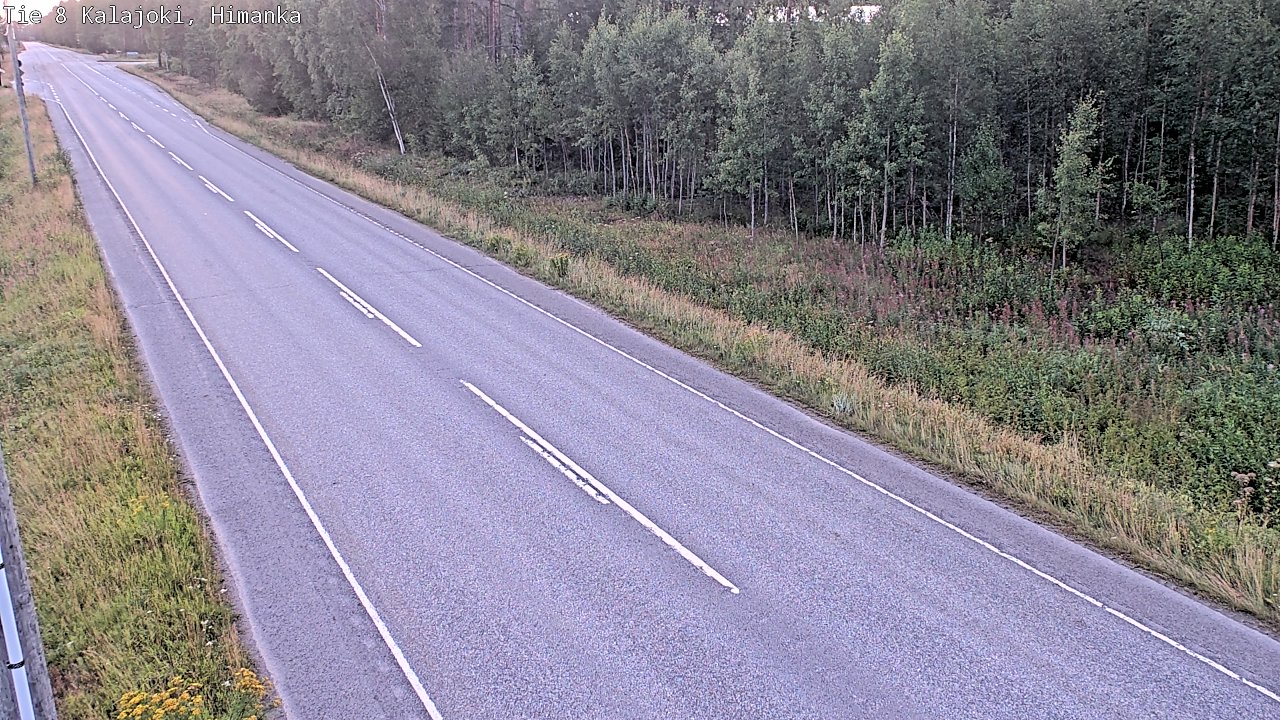 Weather Camera Image Road 8 Kalajoki, Himanka, Kalajoki, Pohjois-Pohjanmaa