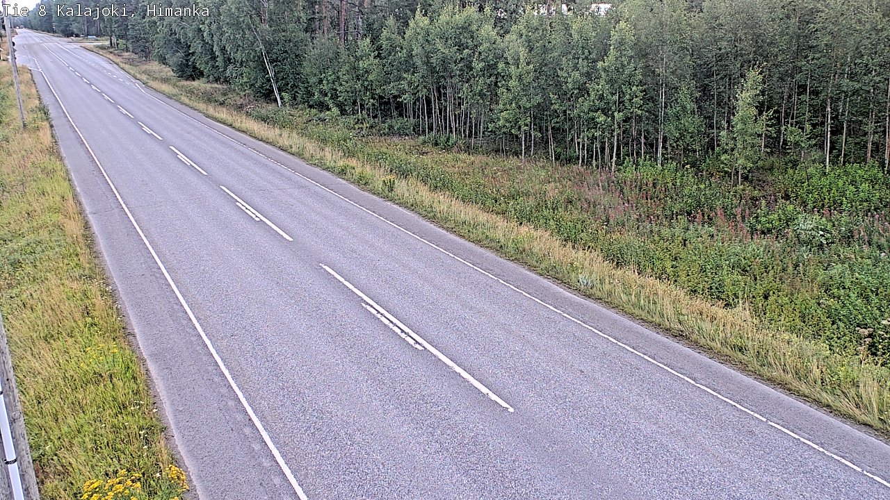 Weather Camera Image Road 8 Kalajoki, Himanka, Kalajoki, Pohjois-Pohjanmaa