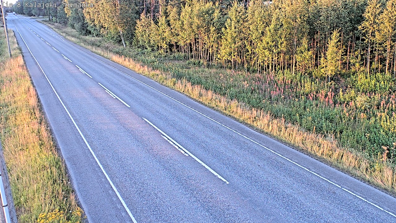 Weather Camera Image Road 8 Kalajoki, Himanka, Kalajoki, Pohjois-Pohjanmaa