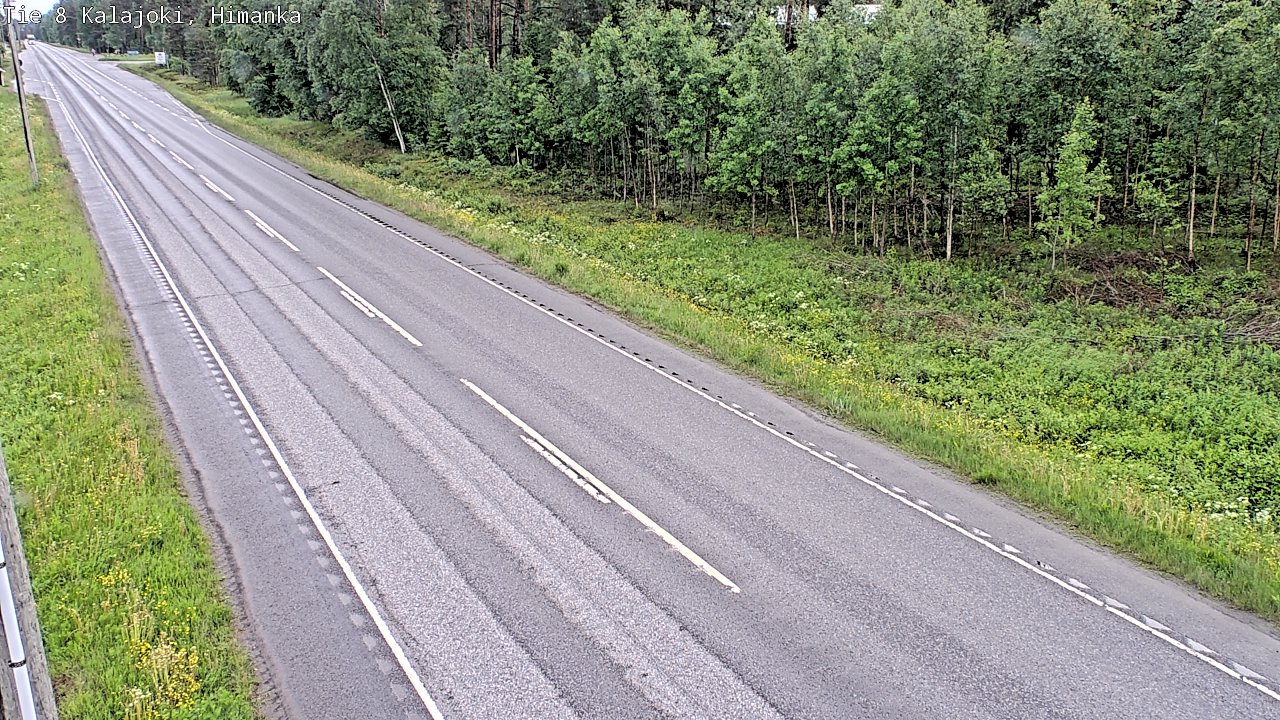 Weather Camera Image Road 8 Kalajoki, Himanka, Kalajoki, Pohjois-Pohjanmaa